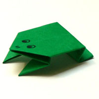 Origami Frosch 1