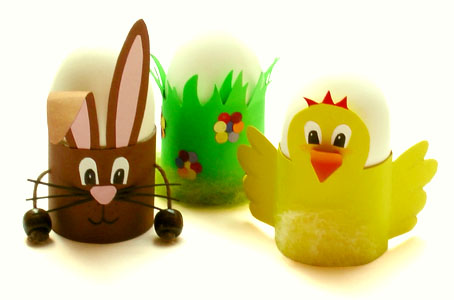 Lustige Eierbecher zu Ostern