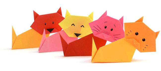 Origami Katzen